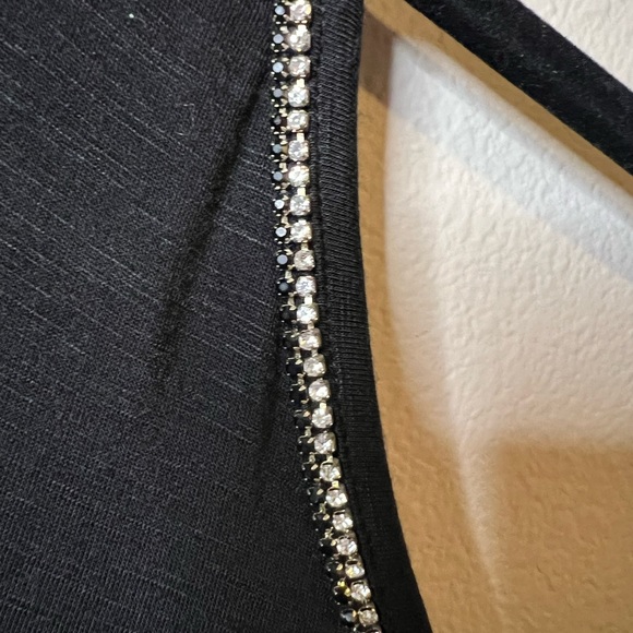 Jennifer Lopez Jeweled V Neck Blouse - Picture 7 of 7